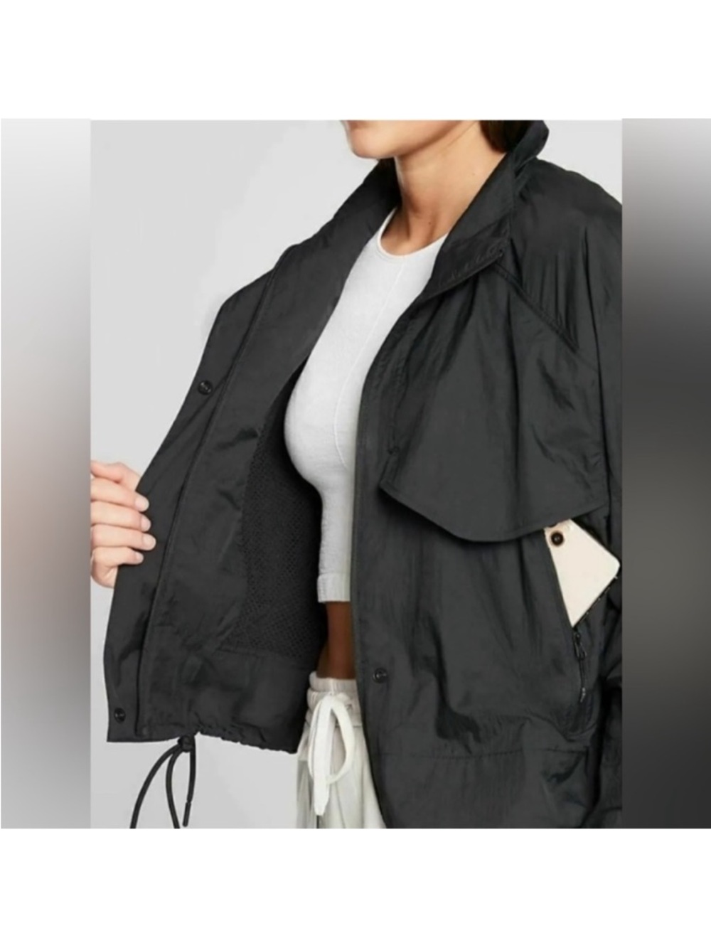 Athleta Black Canopy Parachute Jacket - Picture 4 of 11